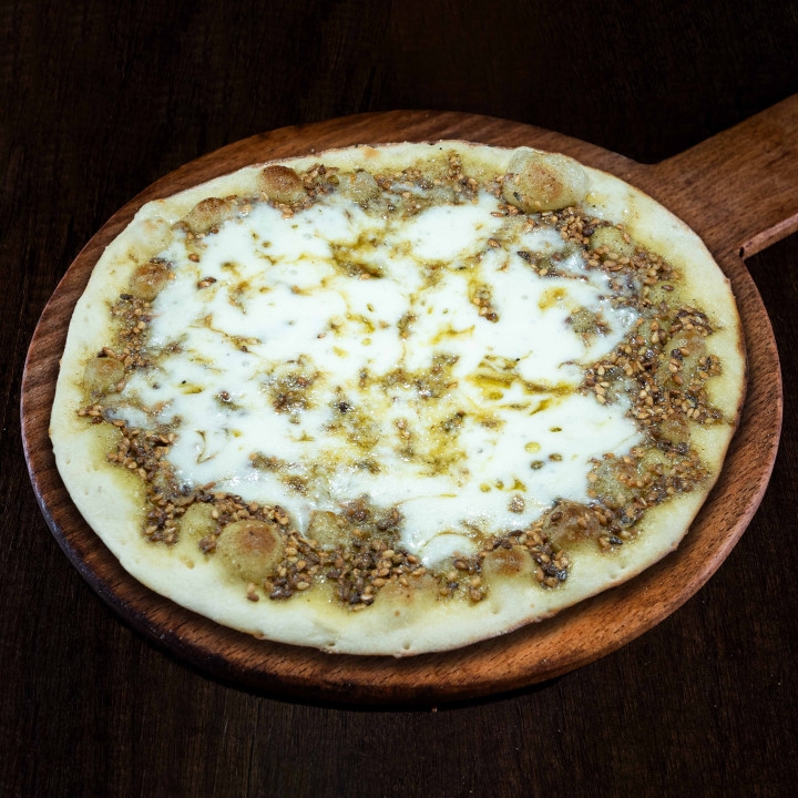 Kashkaval cheese with zater