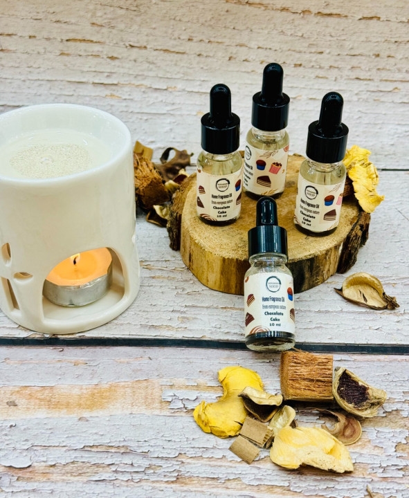 زيت عطري منزلي بعطر شوكولاتة كيك