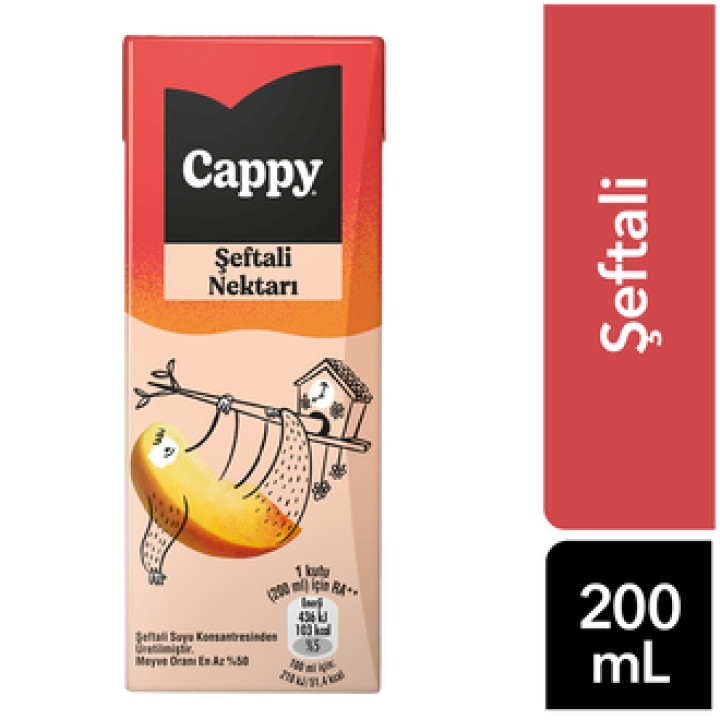 CAPPY ŞEFTALI 200 ml