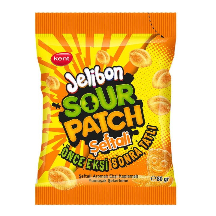 KENT JELİBON SOUR PATCH ŞEFTALİ 80 G