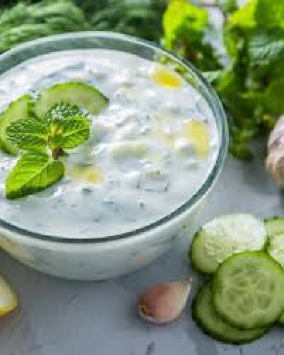 Yogurt with cucumber