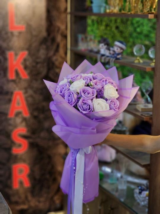 بوكيه ورد صناعي 23