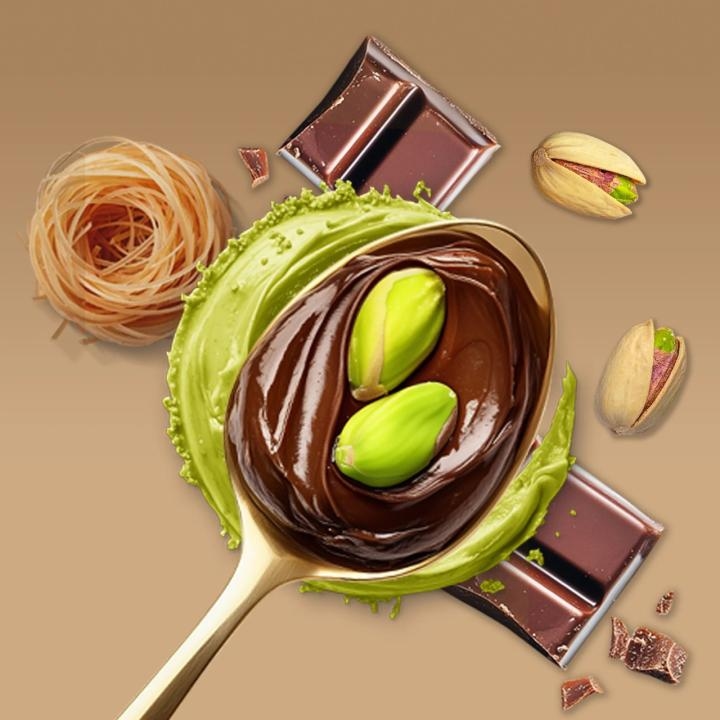 باتسويس كريمة البستاشيو - شوكولاتة بالحليب وكريمة الفستق 200 غرام 5