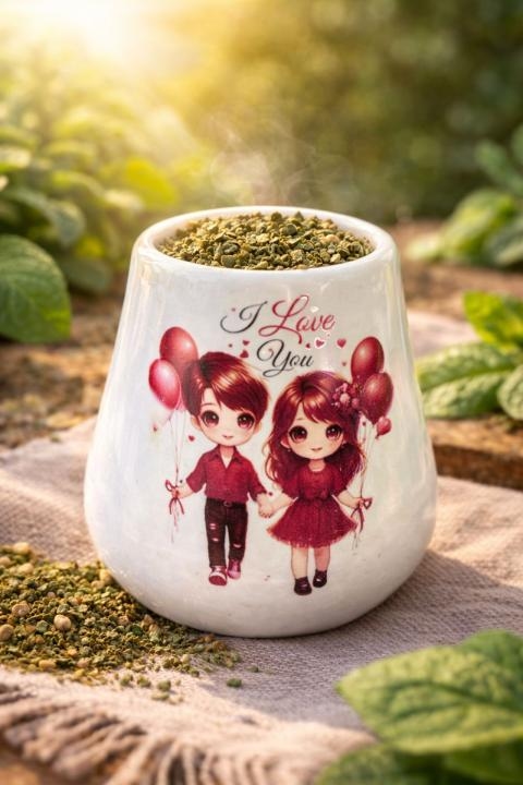 كاسة متة مع بوالين