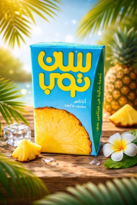 سن توب أناناس 250  مل