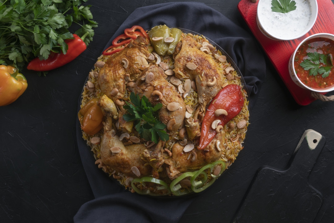 Chicken  mandi &nuts- 5 persons