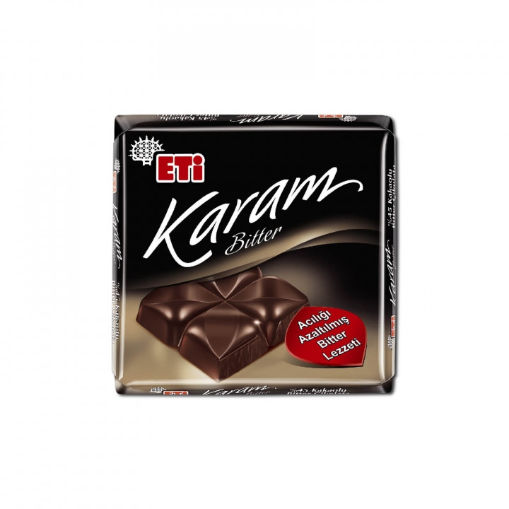 ETİ KARAM BİTTER ÇİKOLATA 45% KAKAO 60 G