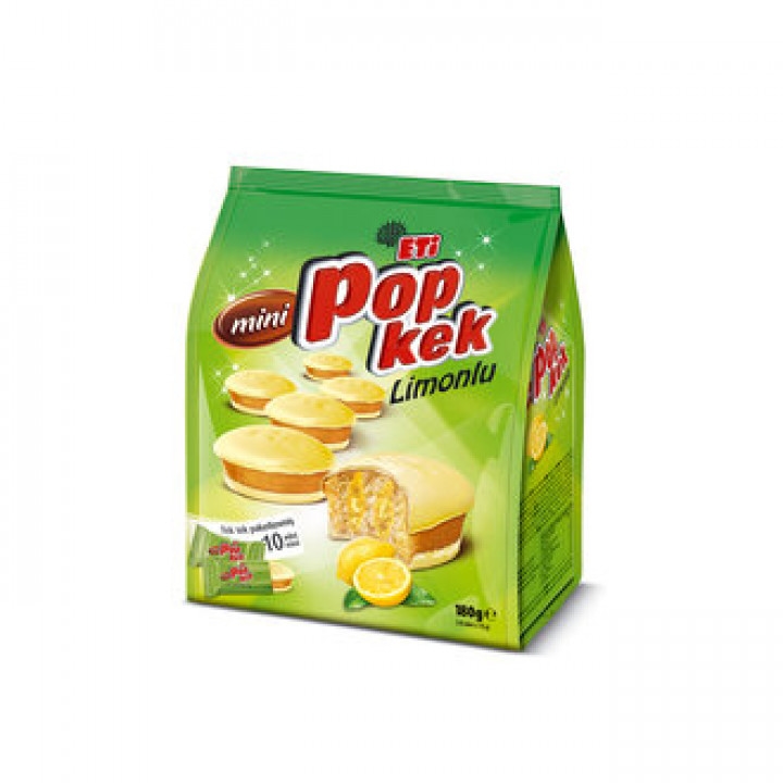 ETİ POP KEK MİNİ LİMONLU 180 G ADET 10