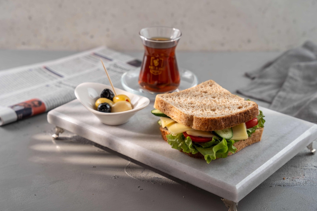 Toast with Pesto Sauce