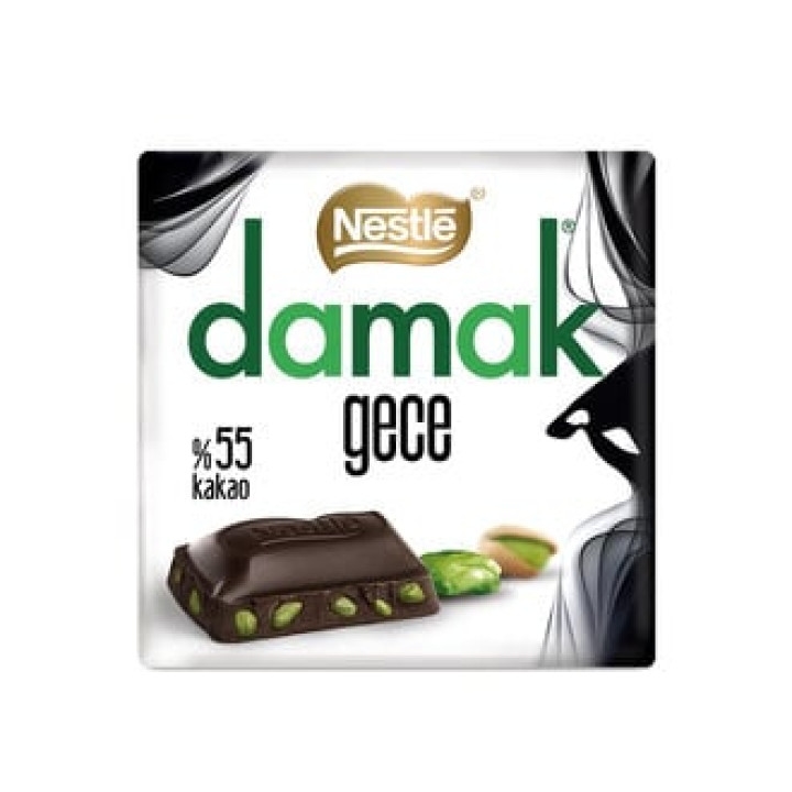 NESTLE DAMAK GECE ANTEP FISTIKLI 55% BİTTER ÇİKOLATA 63 G
