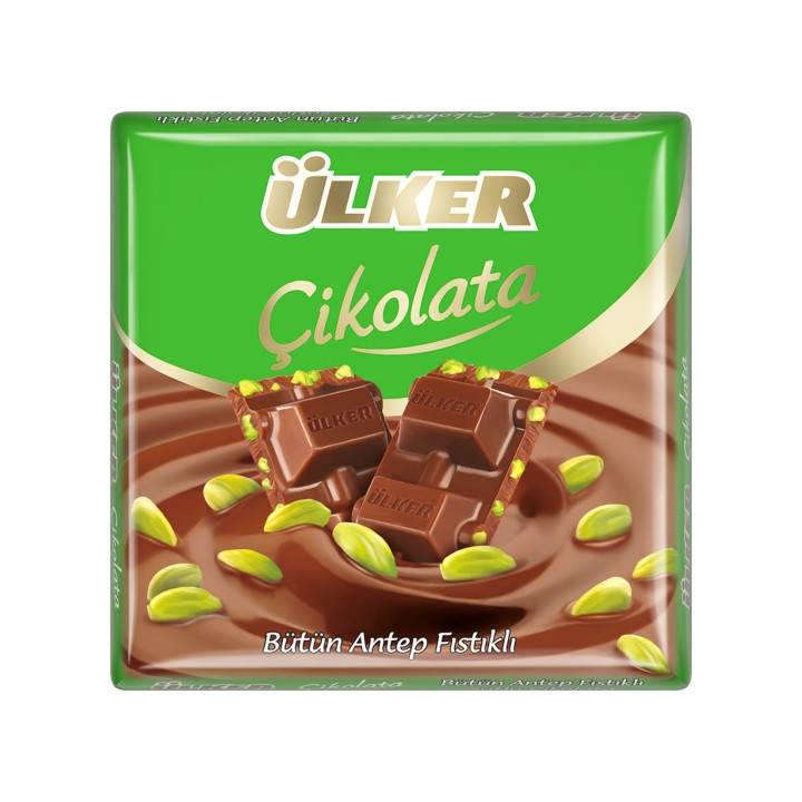  ÜLKER ÇİKOLATA BÜTÜN ANTEP FISTIKLI 65 G