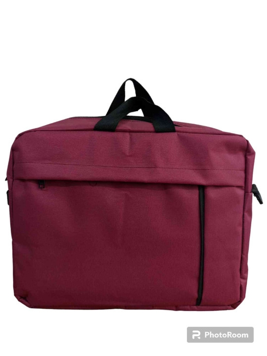 Orta çanta 15.6 inç bordo renk