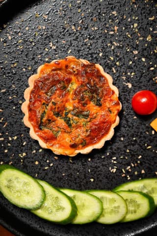 Quiche Lorraine Cheese with Spinach