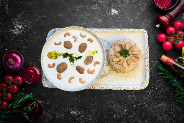 kibbeh with yogurt