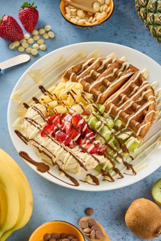 meyveli waffle