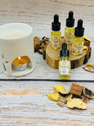 زيت عطري منزلي بالورد والشمبانيا