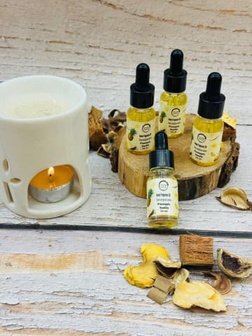 زيت عطري منزلي بالاناناس والفانيلا