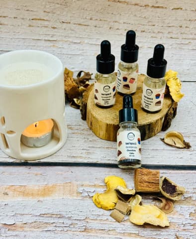 زيت عطري منزلي بعطر شوكولاتة كيك