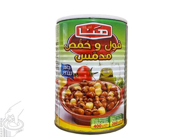 هنا فول وحمص مدمس 400 جرام