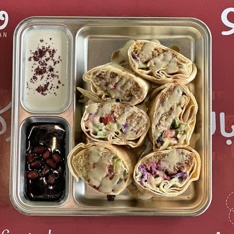 Arabic falafel meal