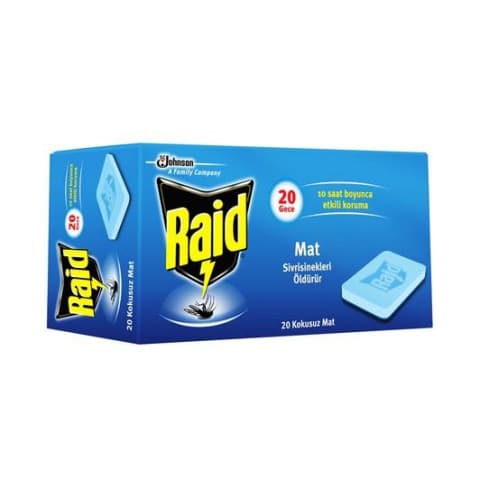 RAİD MAT SİVRİSİNEKLERİ ÖLDÜRÜ - 20 GECE