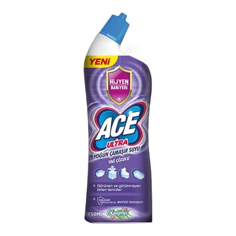 ACE YOĞUN ÇAMAŞIR SUYU - YAĞ ÇÖZÜCÜ 750 ml