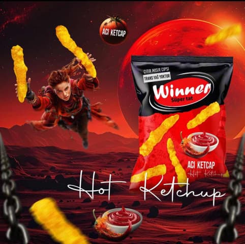 winner acı ketçap çıtır mısır cipsi