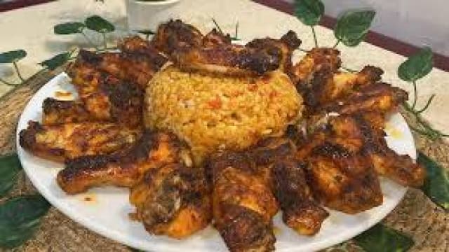 Mandi rice with wings