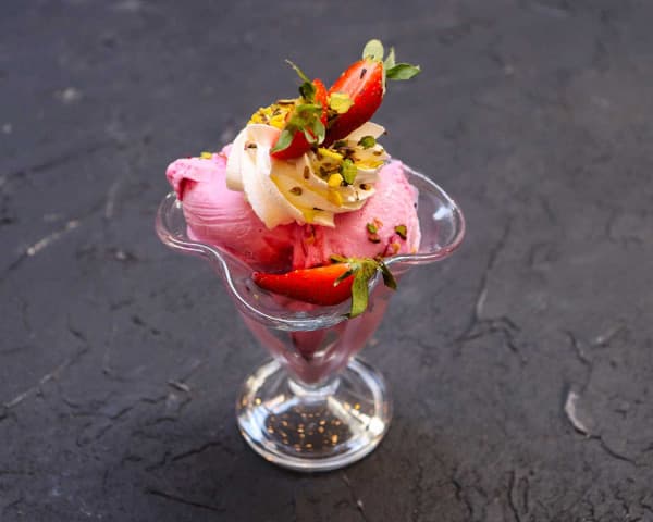 Strawberry ice cream