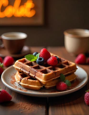 Çikolatalı waffle