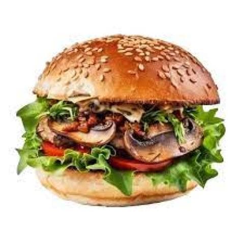 همبرغر مع فطر