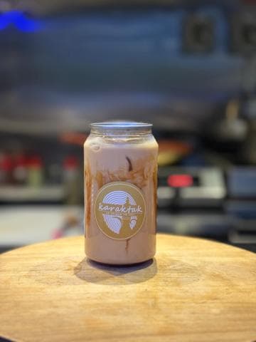 Ice caramel latte 