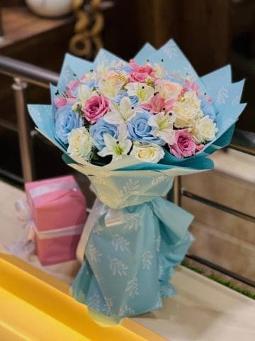 بوكيه ورد صناعي 4