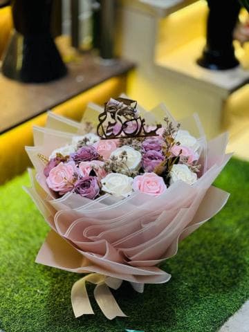 بوكيه ورد صناعي 8