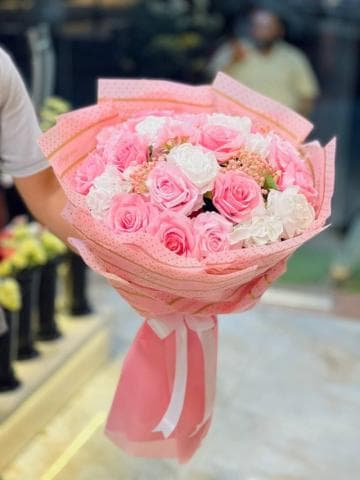 بوكيه ورد صناعي 11