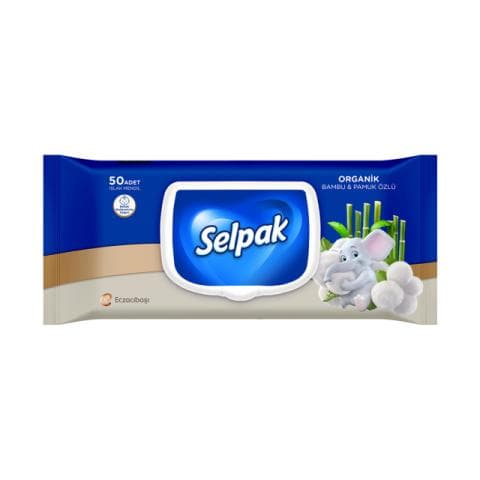 سيلباك مناديل معطرة بامبو وقطن عدد 50