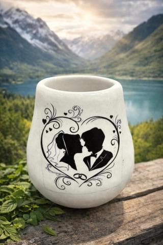 كاسة متة مع صورة