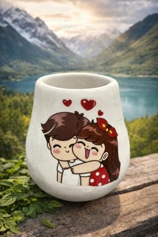 كاسة متة عليها صورة