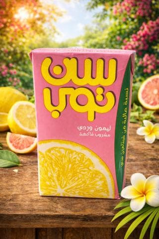 سن توب ليمون وردي 250 مل