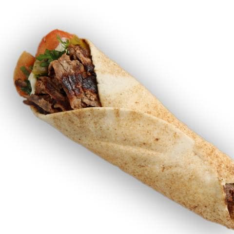 سندويش شاورما لحمة وسط