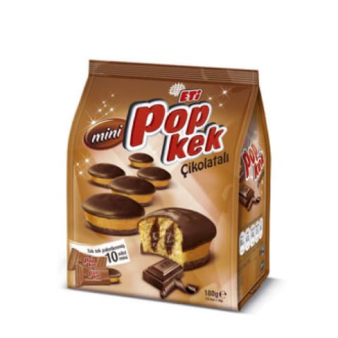 ETİ POP KEK MİNİ ÇİKOLATALI 180 G ADET 10