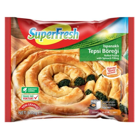 S F ISPANAKLI TEPSİ BÖREĞİ 650 G