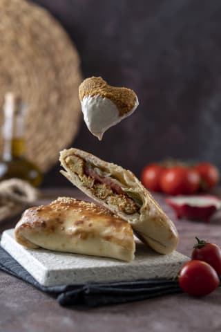 Falafel pie