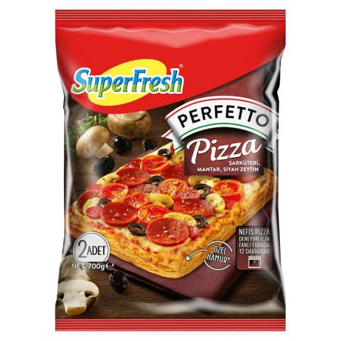 S F PERFETTO PIZZA ŞARKÜTERI MANTAR 700 G