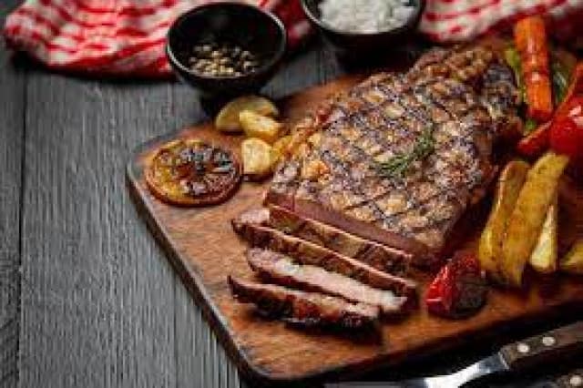 Barbecue beef steak