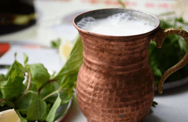 Ayran with mint