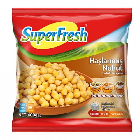 SUPER FRESH HAŞLANMIŞ NOHUT 400 G