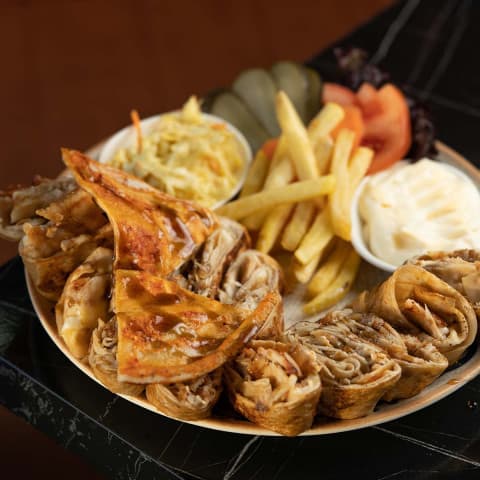 Double Arabic shawarma