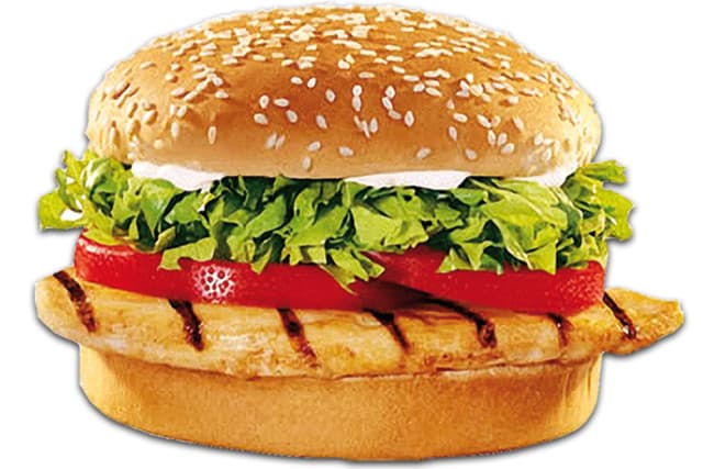 Chicken Burger Menu
