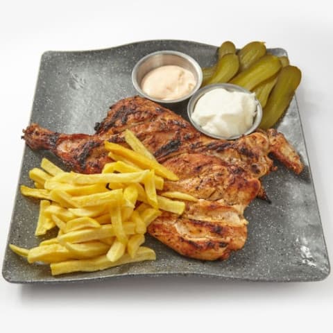 Charcoal chicken meal